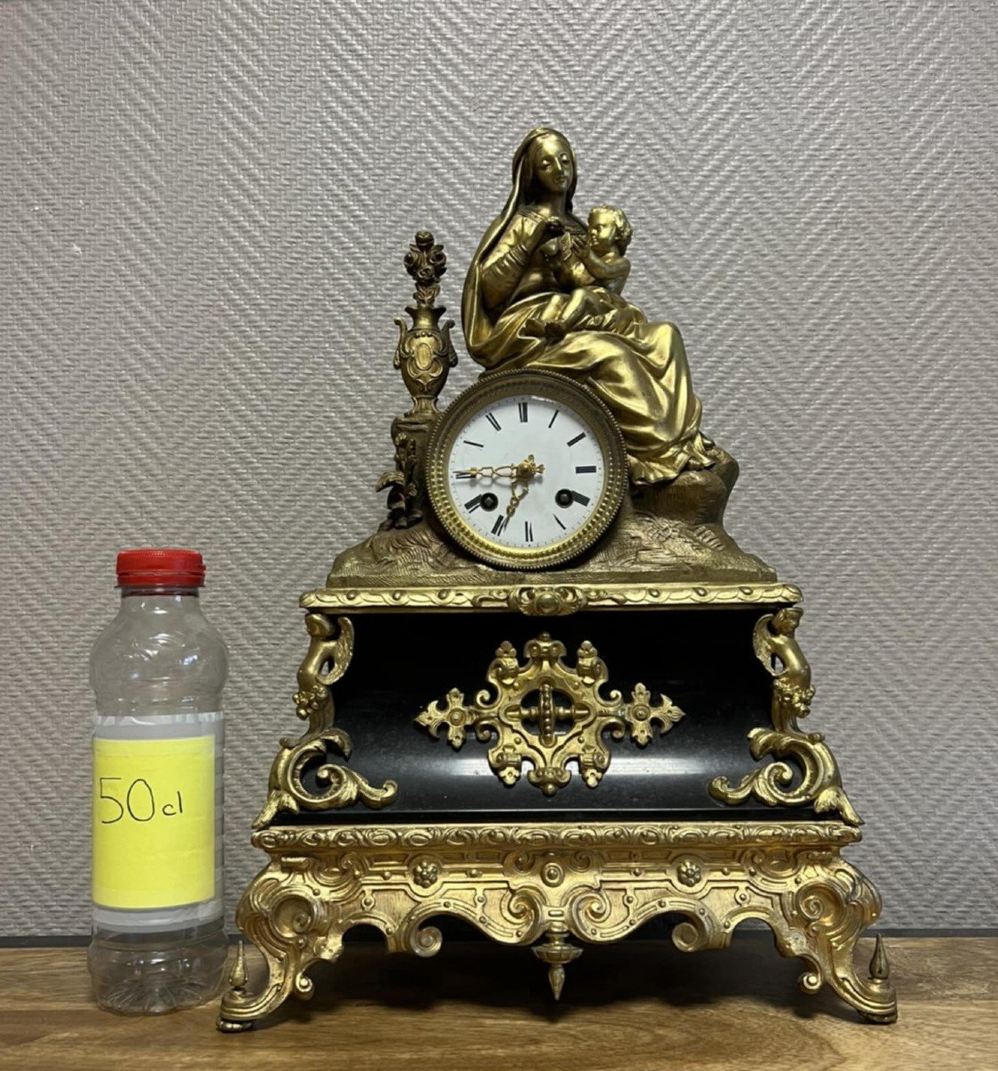 Important Gilt Bronze And Marble Clock From The Napoleon III Period -photo-5