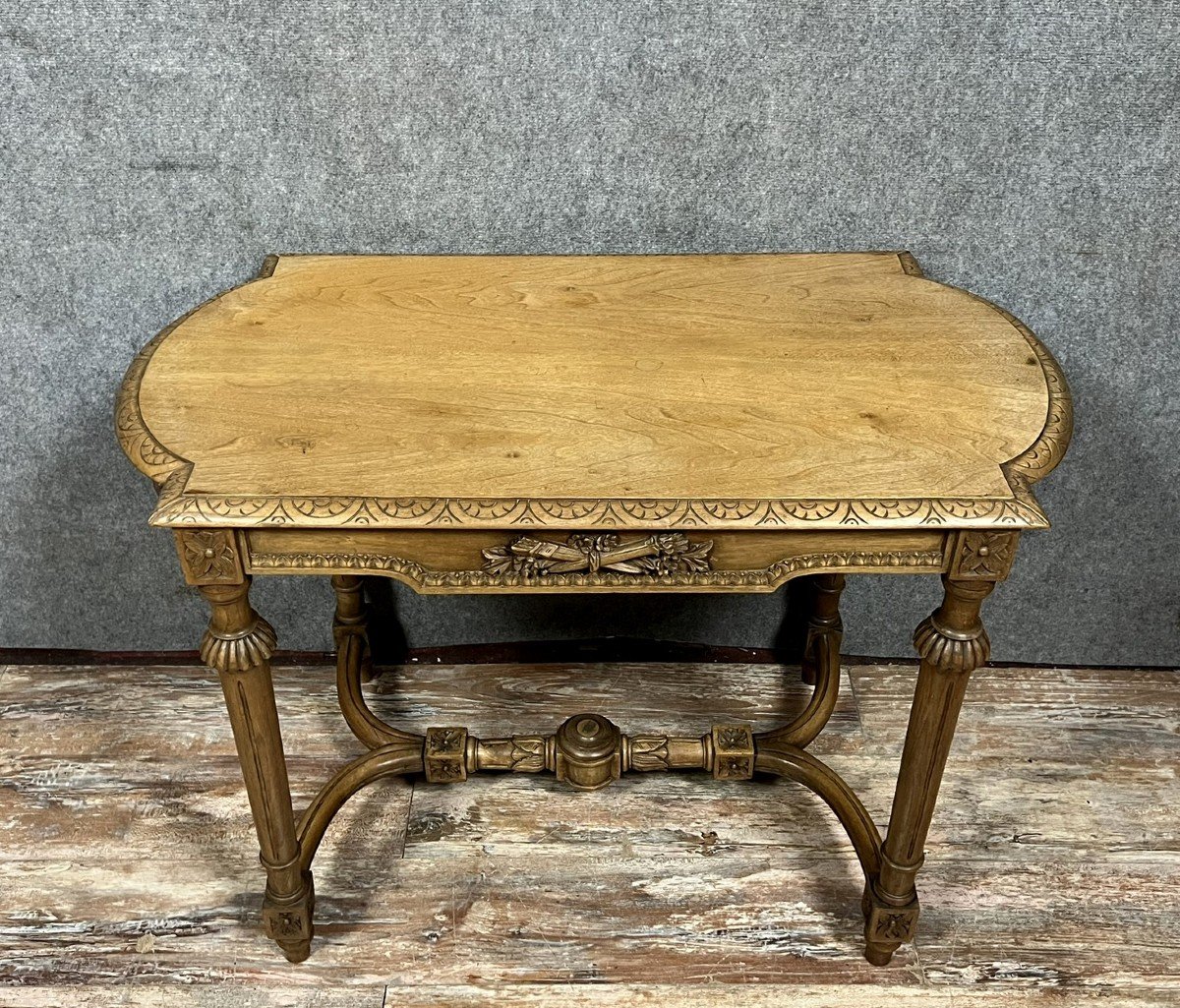 Louis XVI Style Walnut Ceremony Table-photo-1