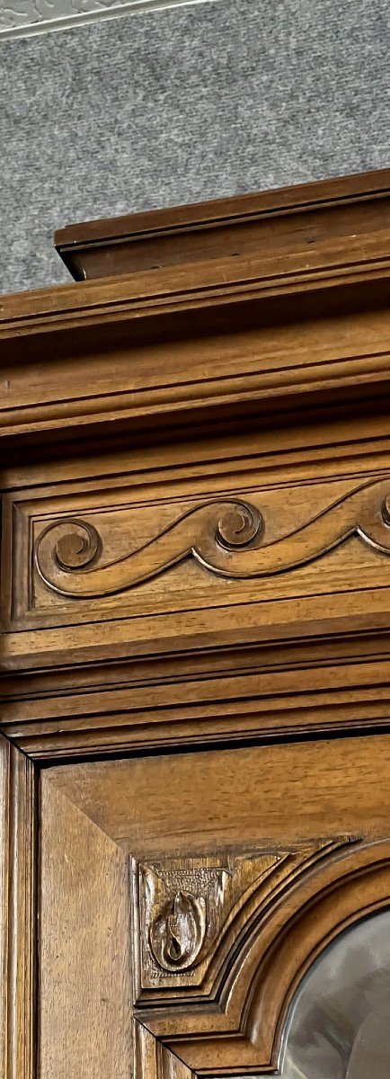 Very Important Louis XVI Bookcase Cabinet With Walnut Steps -photo-3