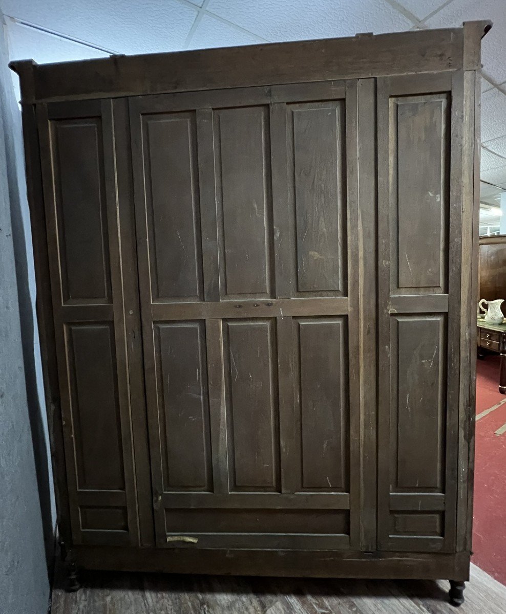 Very Important Louis XVI Bookcase Cabinet With Walnut Steps -photo-6