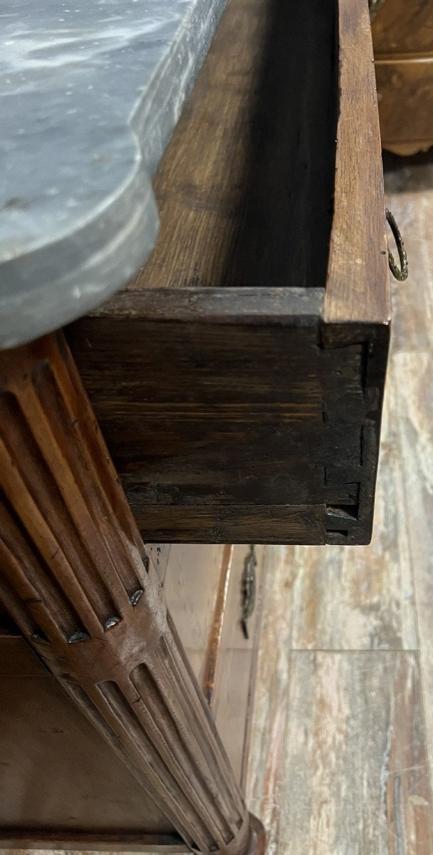 Louis XVI Period Chest Of Drawers In Marquetry -photo-5