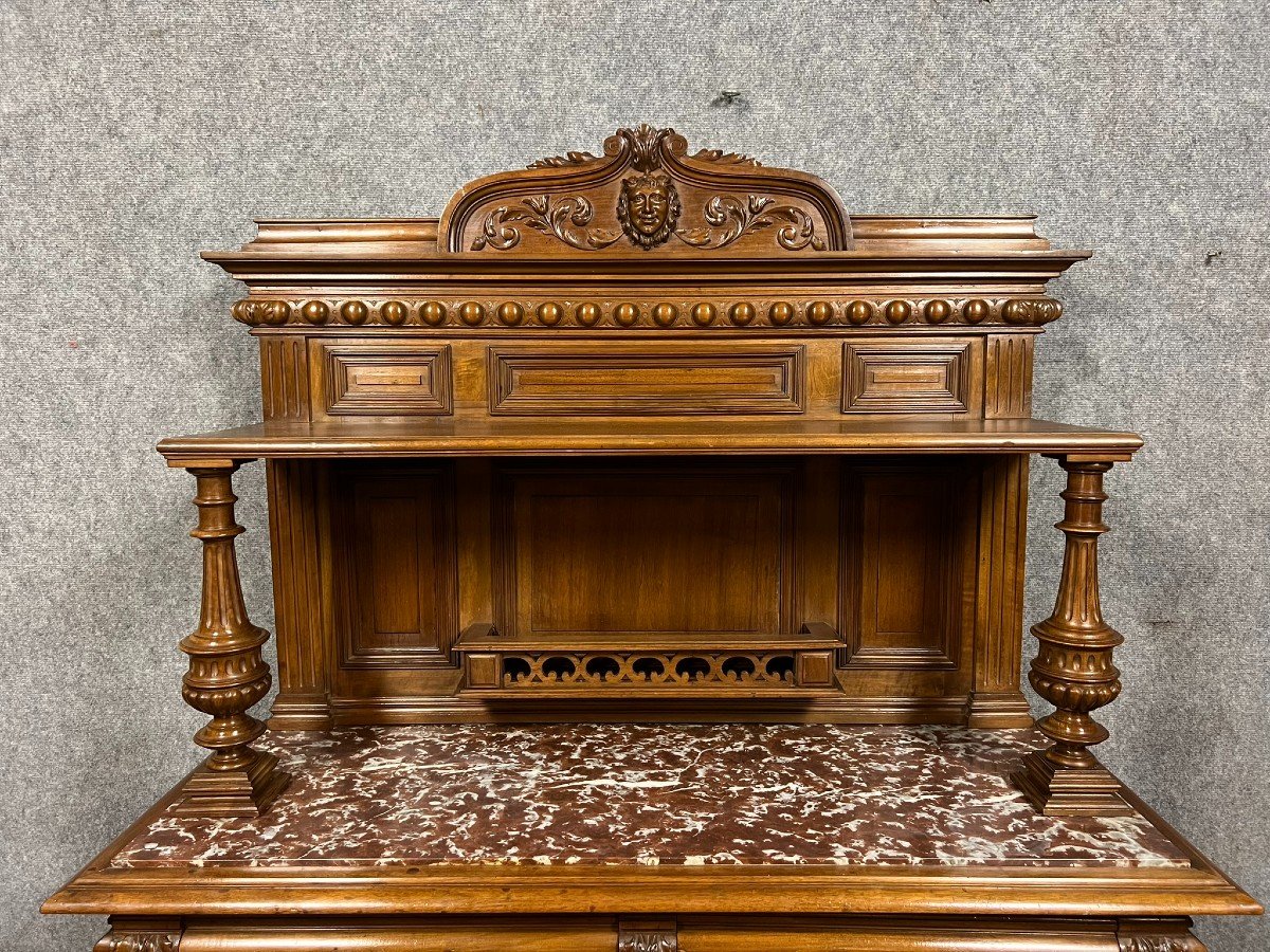 Renaissance Style Buffet In Carved Walnut -photo-4