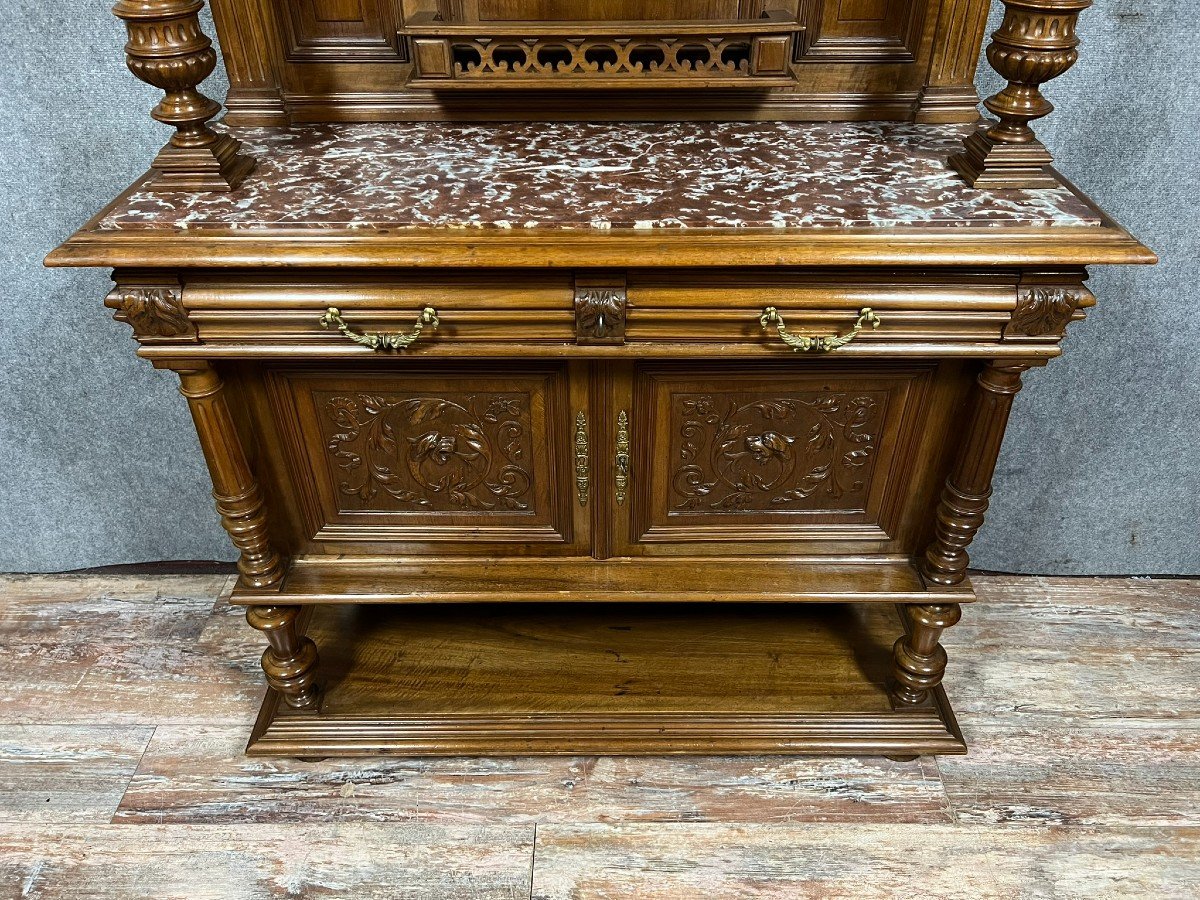 Renaissance Style Buffet In Carved Walnut -photo-5