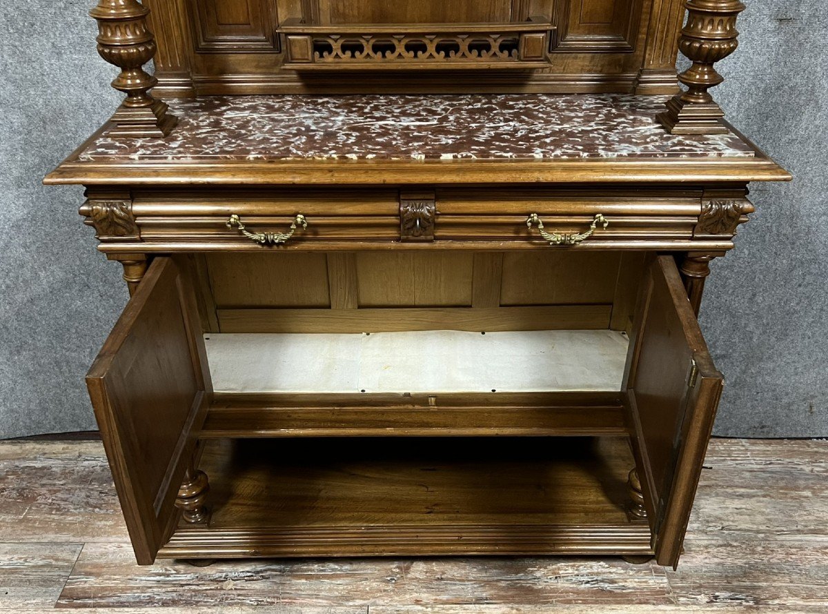 Renaissance Style Buffet In Carved Walnut -photo-7