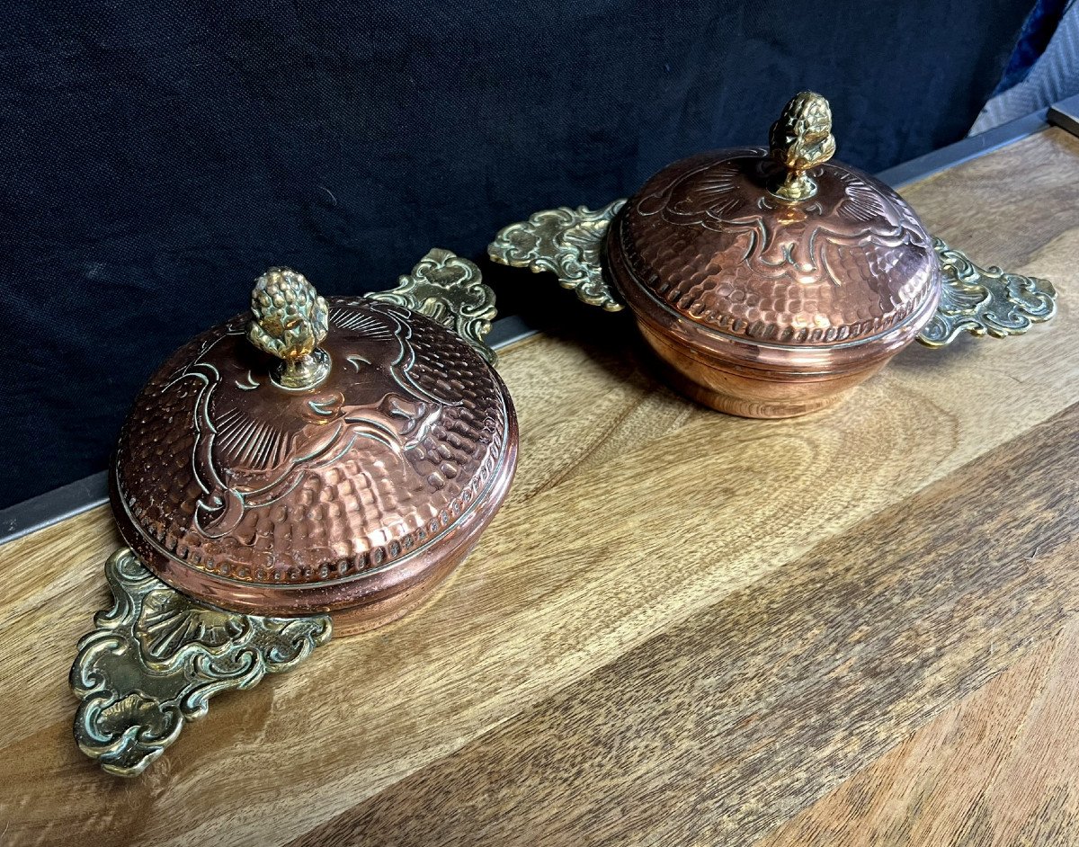 Tableware / Silver Metal / Copper / Shaped Pieces (b) -photo-2