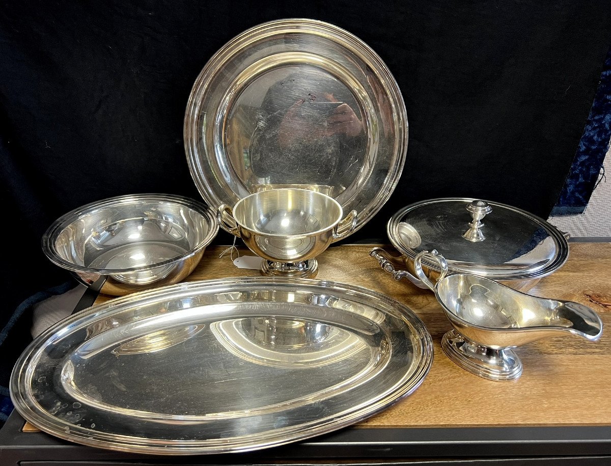 Tableware / Silver Metal / Shaped Pieces (o) 