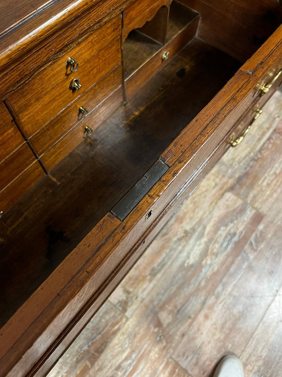 England Late 18th Century: Authentic Port Chest Of Drawers -photo-6