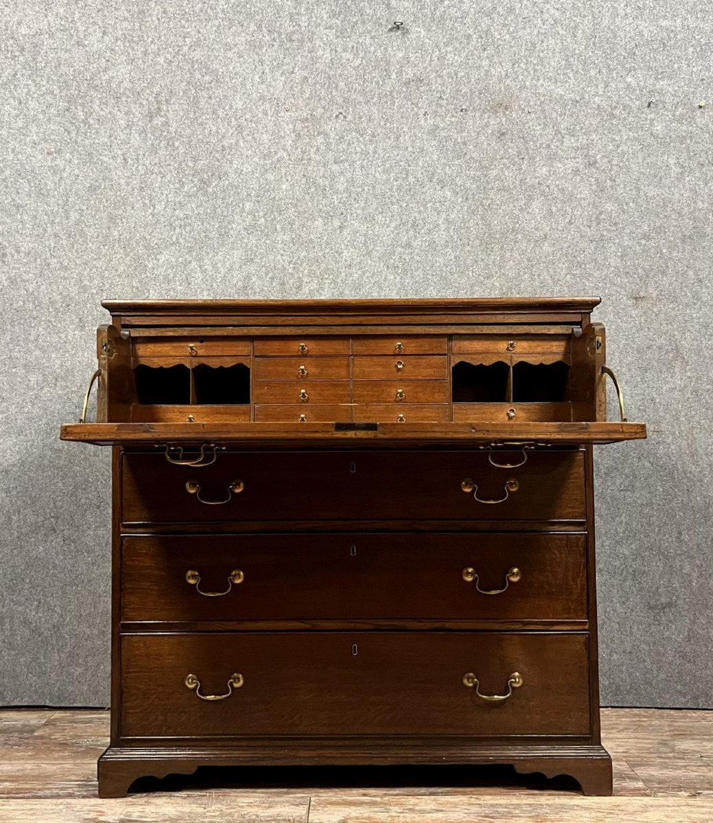 England Late 18th Century: Authentic Port Chest Of Drawers 