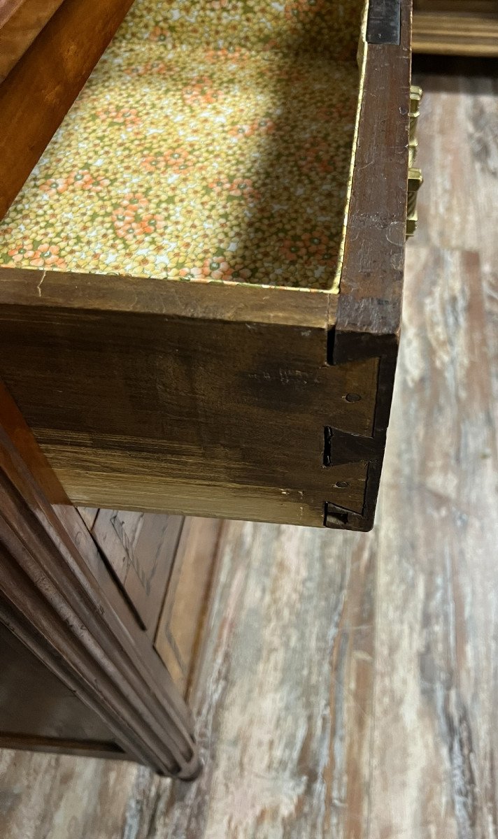 Superb Louis XVI Period Chest Of Drawers In Marquetry -photo-5