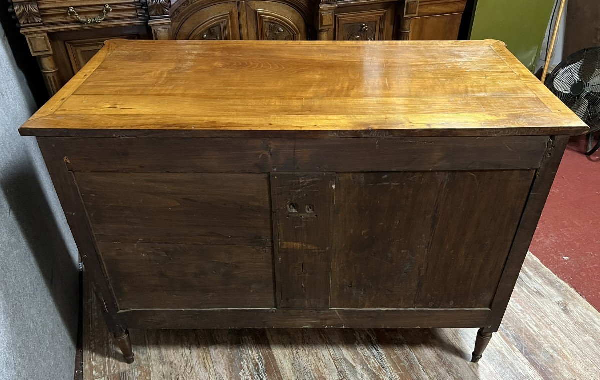 Superb Louis XVI Period Chest Of Drawers In Marquetry -photo-6