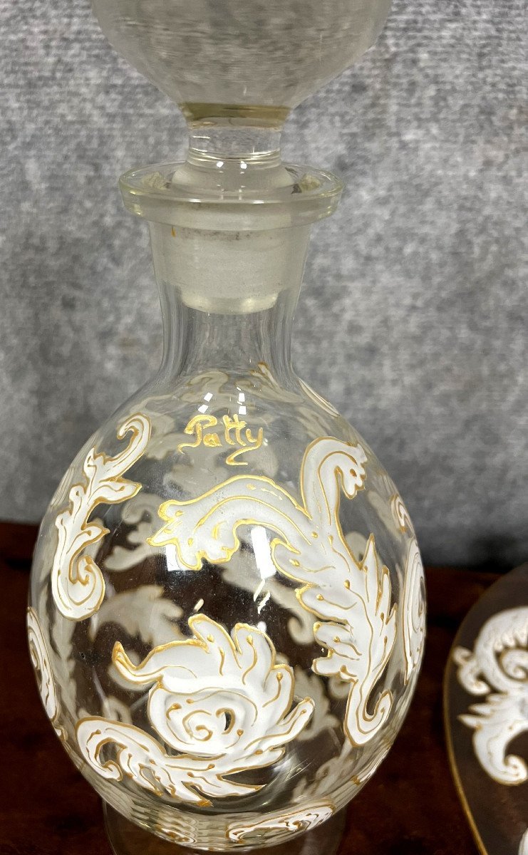 Luxueux Ensemble Carafe Et Plateau En Cristal / Murano - Baccarat - Saint Louis -photo-6