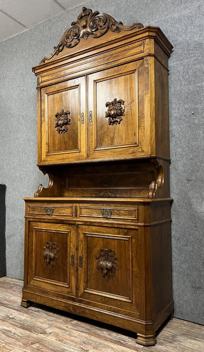 Louis Philippe Period Two-body Buffet In Walnut -photo-1