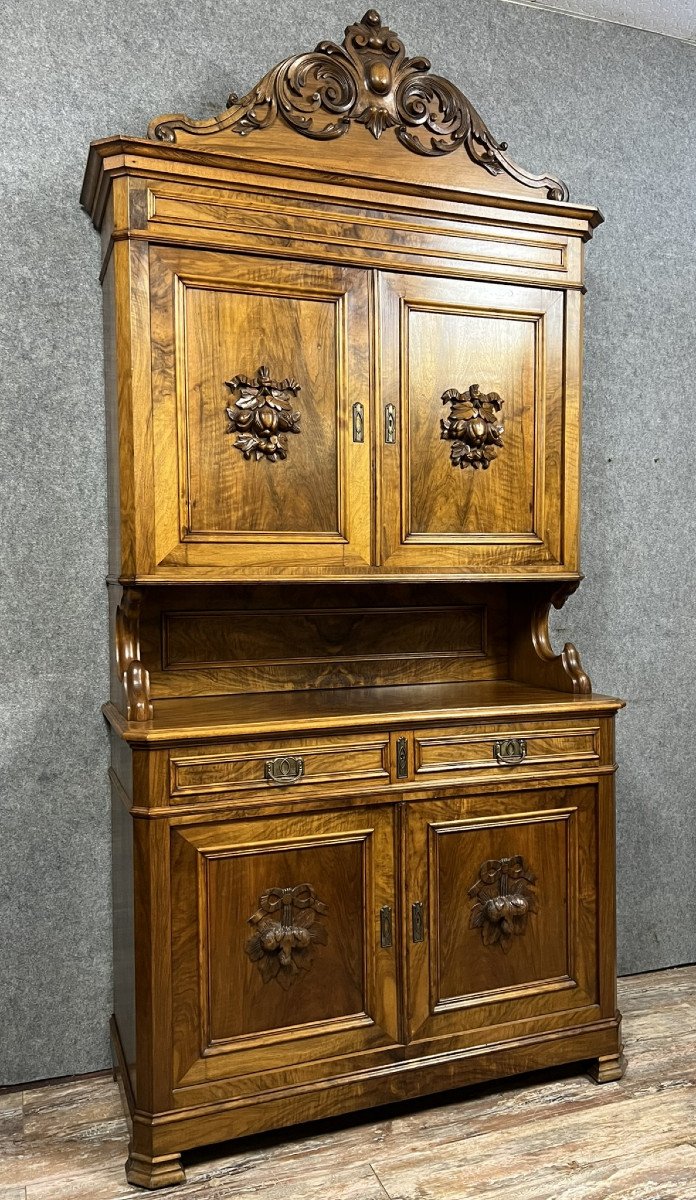 Louis Philippe Period Two-body Buffet In Walnut -photo-2