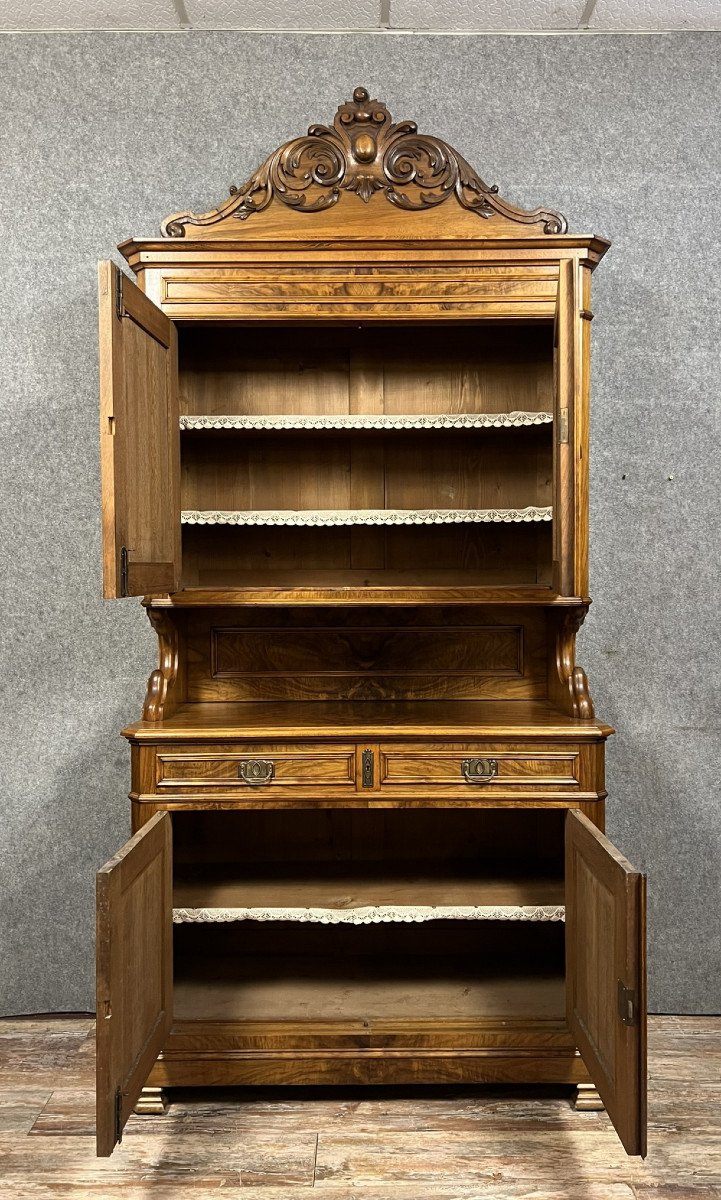 Louis Philippe Period Two-body Buffet In Walnut -photo-5