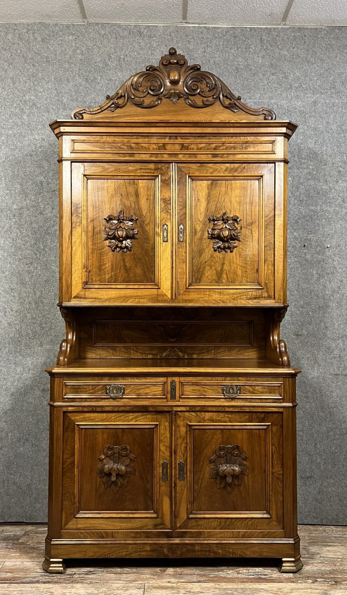 Louis Philippe Period Two-body Buffet In Walnut 