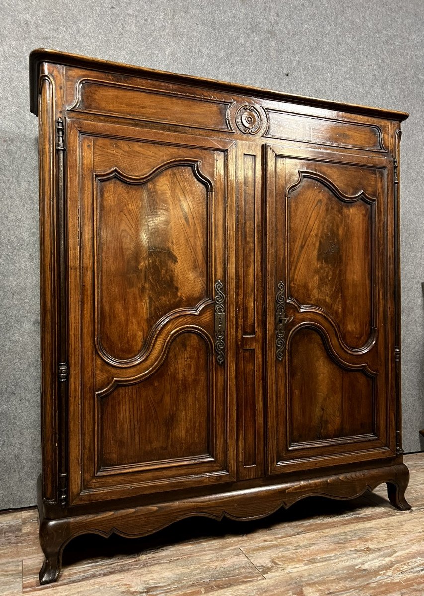 Louis XV Period Valet Cabinet In Solid Walnut -photo-2