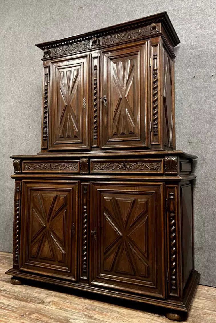 Louis XIII Period Carved Walnut Buffet -photo-2