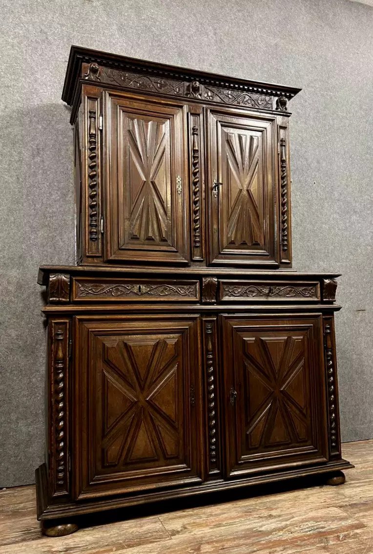 Louis XIII Period Carved Walnut Buffet -photo-5