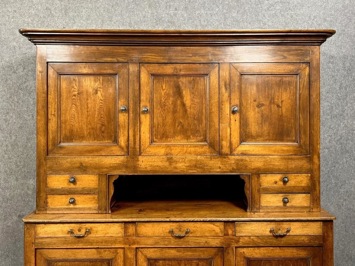 Louis Philippe Period Two-part Sideboard In Solid Oak -photo-3