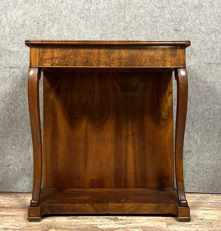 Louis Philippe / Restoration Period Console In Walnut Circa 1820-photo-6