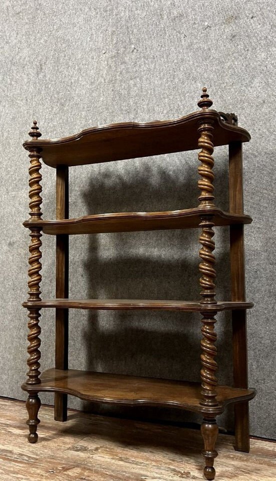 Shelf - Bookcase With 4 Shelves From The Napoleon III Period In Mahogany Circa 1850-photo-2