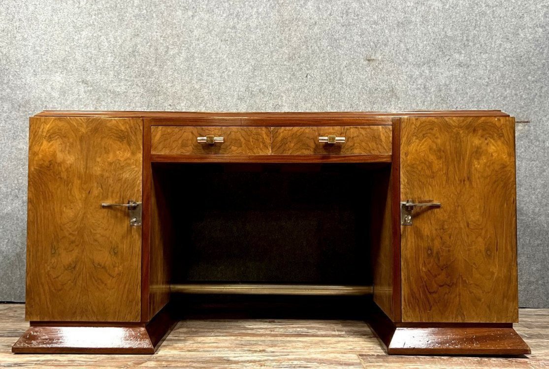 Art Deco Period Walnut Desk 