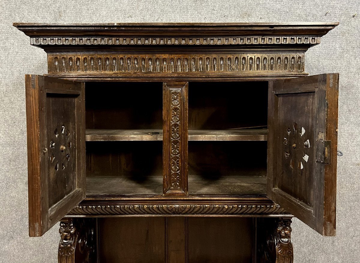 Renaissance Style Oak Dresser Cabinet-photo-2