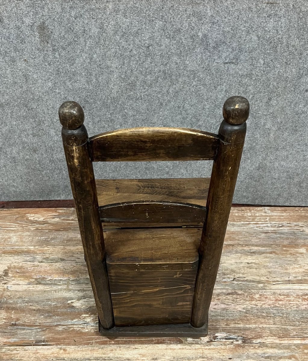 Child's Armchair Concealing A Salt Chest Under The Seat, 18th Century-photo-3