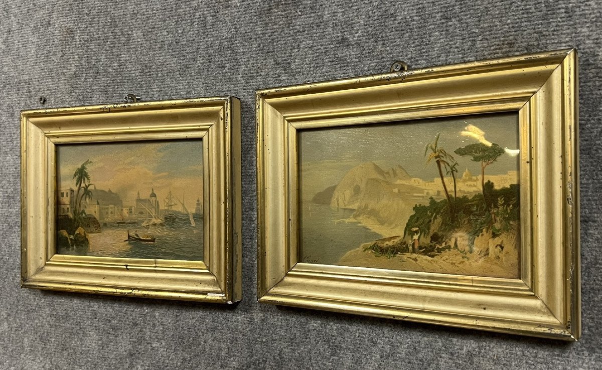 Cleto Capri: Two Orientalist Watercolors From The Late 19th Century-photo-2