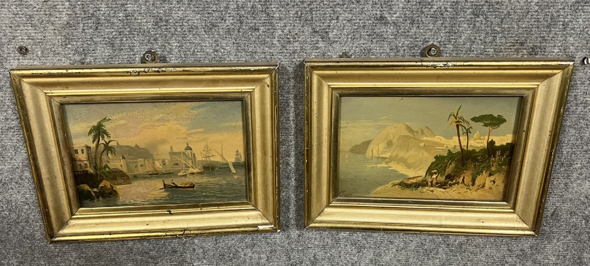 Cleto Capri: Two Orientalist Watercolors From The Late 19th Century-photo-5