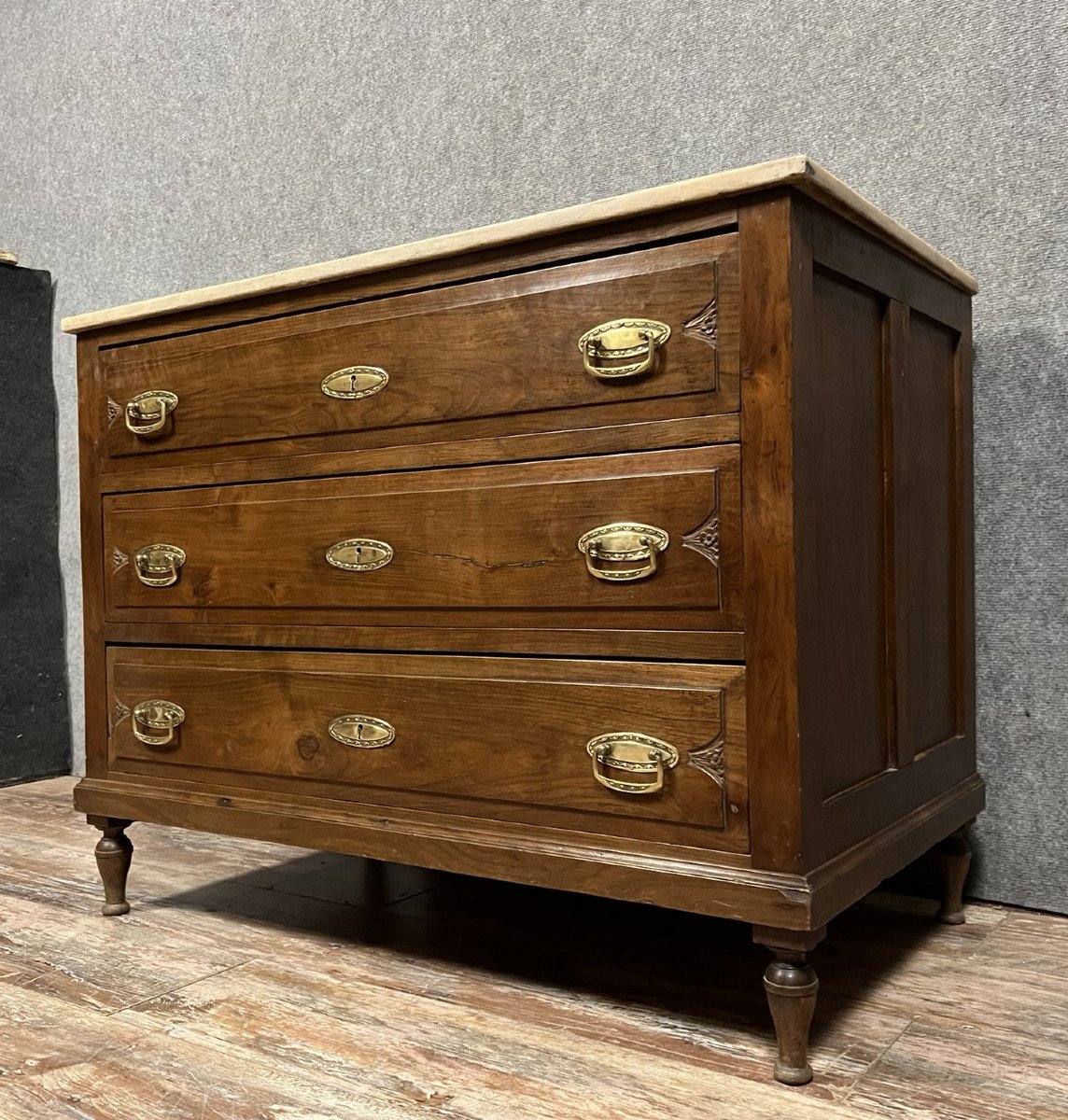 Art Nouveau Mahogany Chest Of Drawers -photo-2