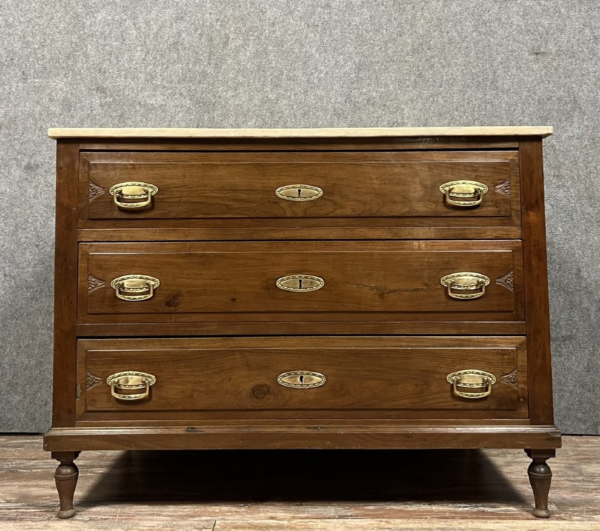 Art Nouveau Mahogany Chest Of Drawers 