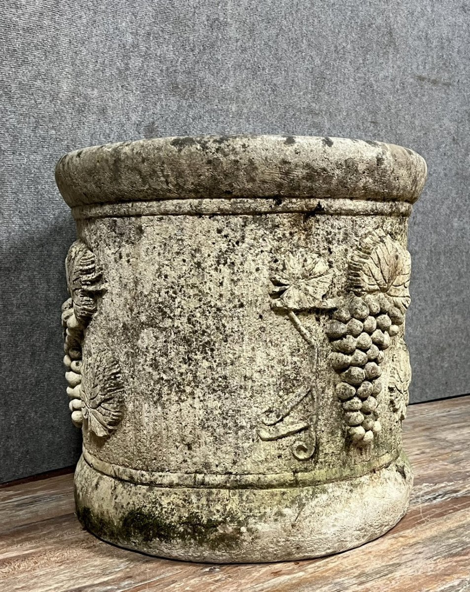 Large Reconstituted Stone Vase -photo-2