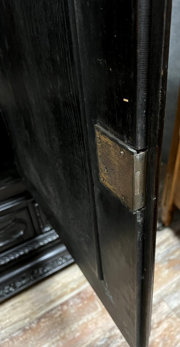 "boulle" Sideboard In Blackened Wood, Napoleon III Period -photo-4