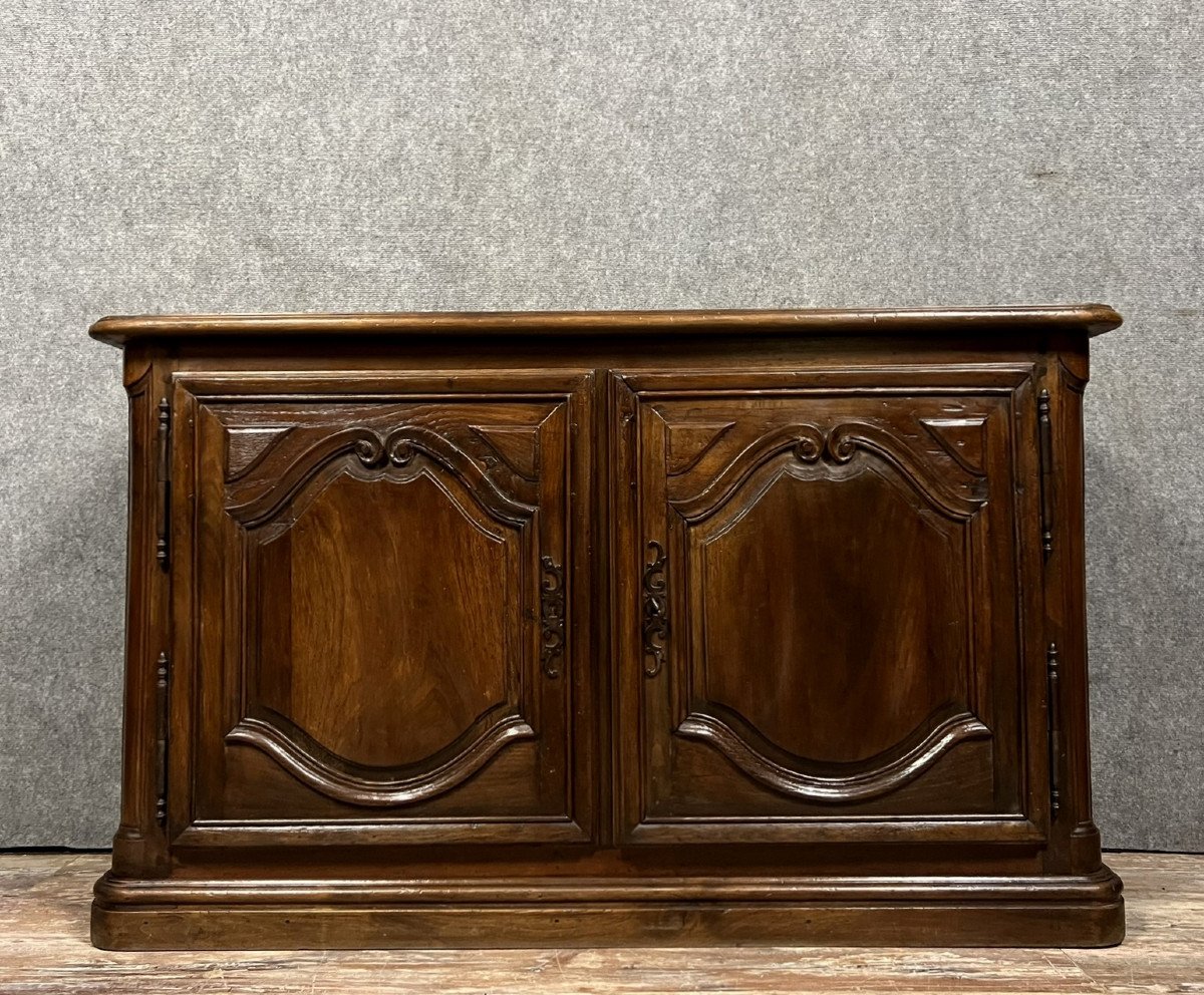 Louis XIV Period Hunting Lodge Buffet In Solid Walnut 