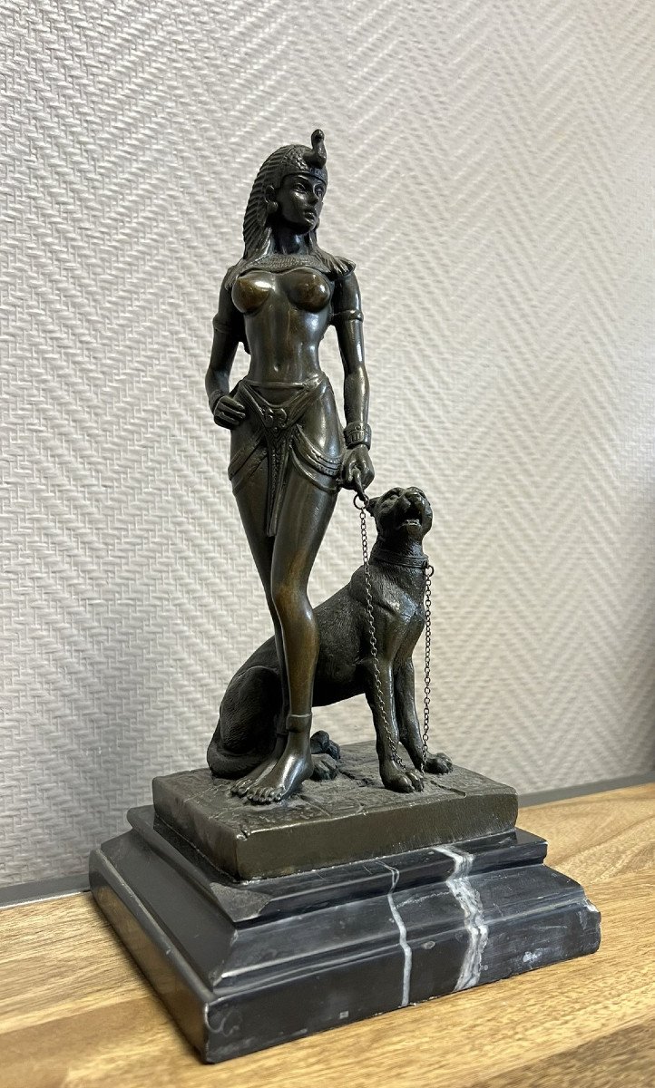 Bronze Sculpture Signed Period Second Half 20th Century (l)-photo-1