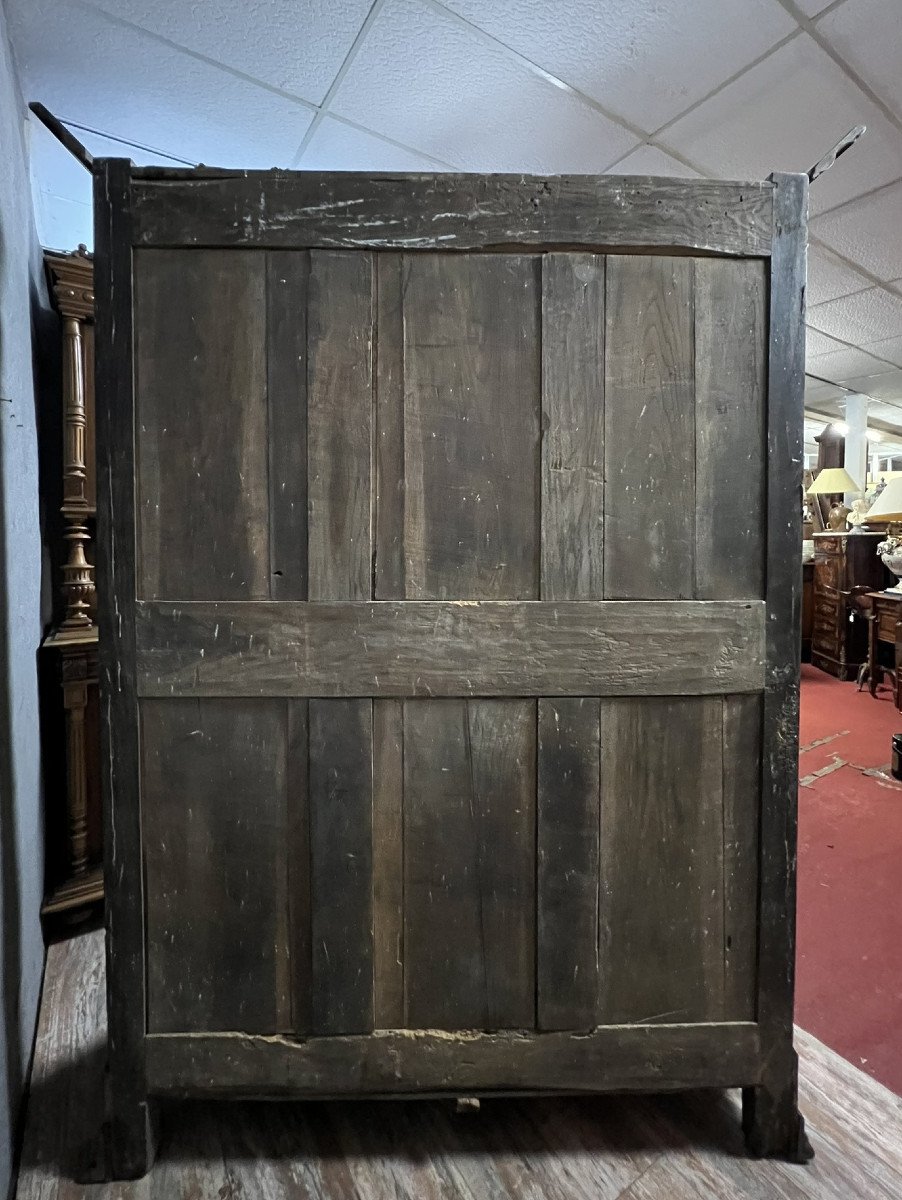 Louis Philippe Period Wedding Armoire In Solid Walnut -photo-5