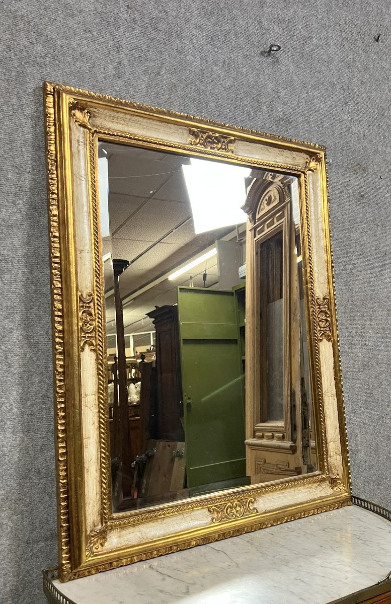 Lacquered And Gilded Mirror 