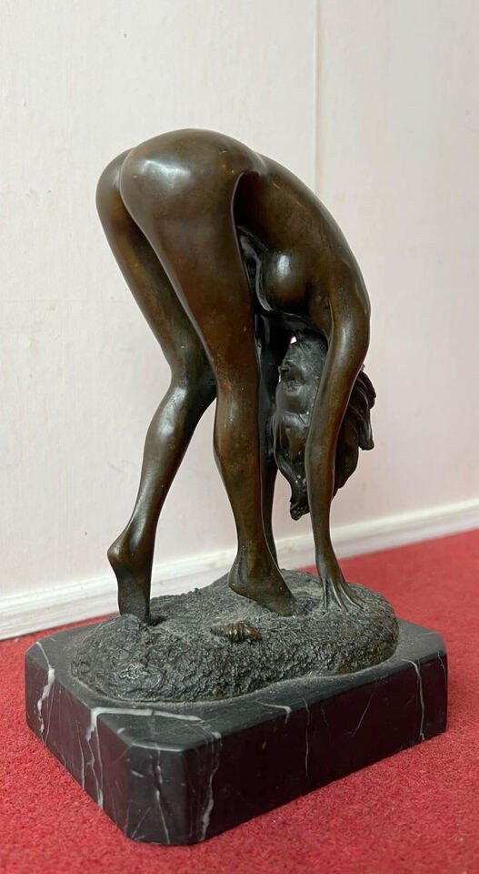 Naughty Bronze Sculpture From The Second Half Of The 20th Century (r5)-photo-1