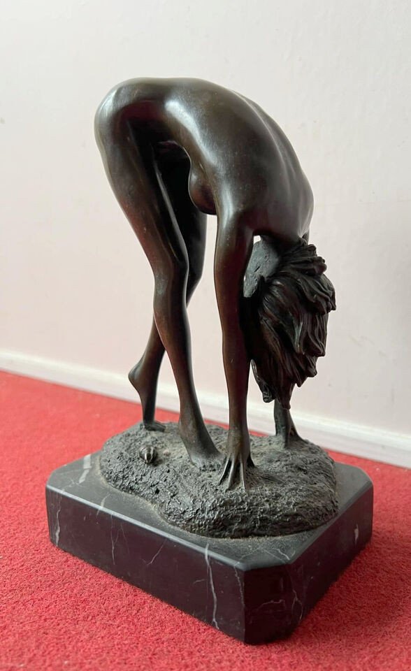 Naughty Bronze Sculpture From The Second Half Of The 20th Century (r5)-photo-2