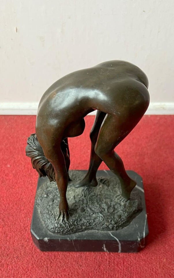 Naughty Bronze Sculpture From The Second Half Of The 20th Century (r5)-photo-3