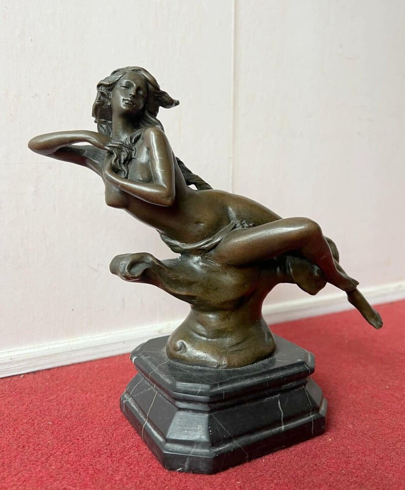 Sculpture Coquine En Bronze époque Seconde Moitié XXeme Siècle (r7)-photo-1