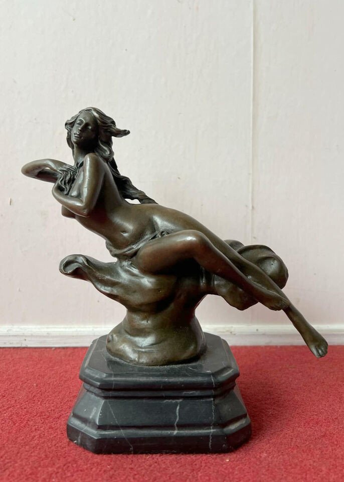 Sculpture Coquine En Bronze époque Seconde Moitié XXeme Siècle (r7)-photo-2