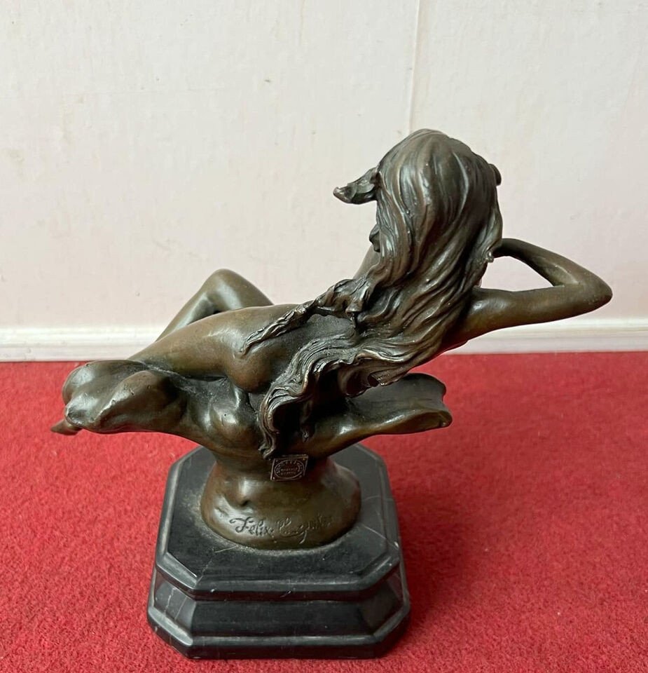 Sculpture Coquine En Bronze époque Seconde Moitié XXeme Siècle (r7)-photo-4