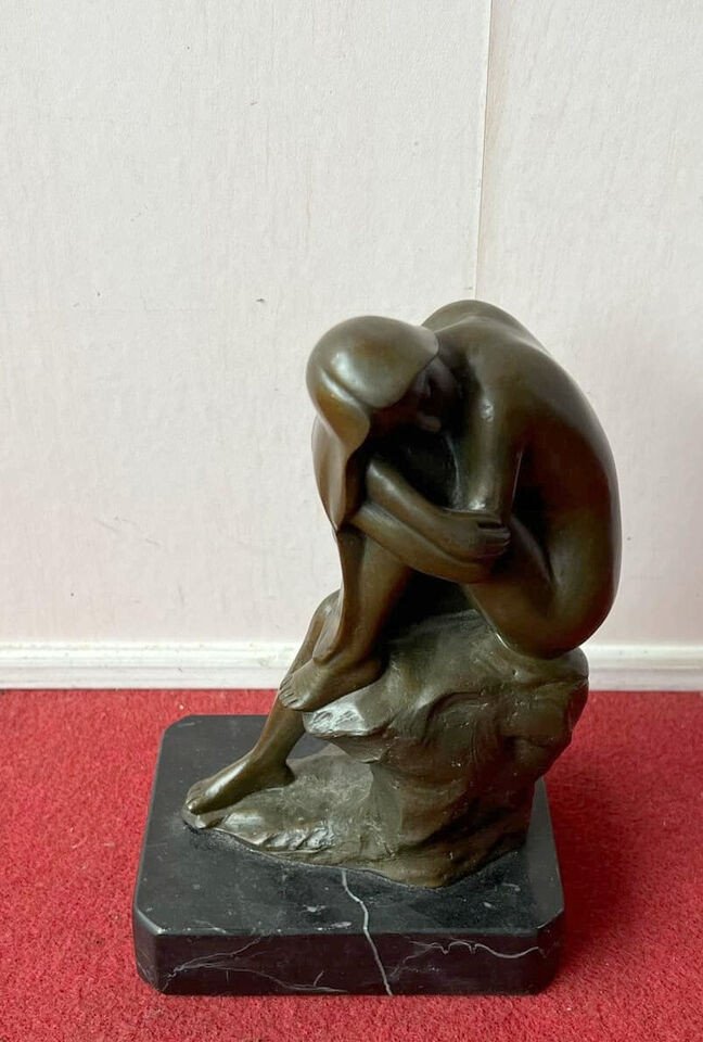 Naughty Bronze Sculpture From The Second Half Of The 20th Century (r3) -photo-3