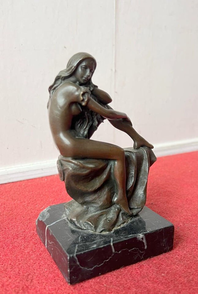 Sculpture Coquine En Bronze époque Seconde Moitié XXeme Siècle (r2)-photo-3