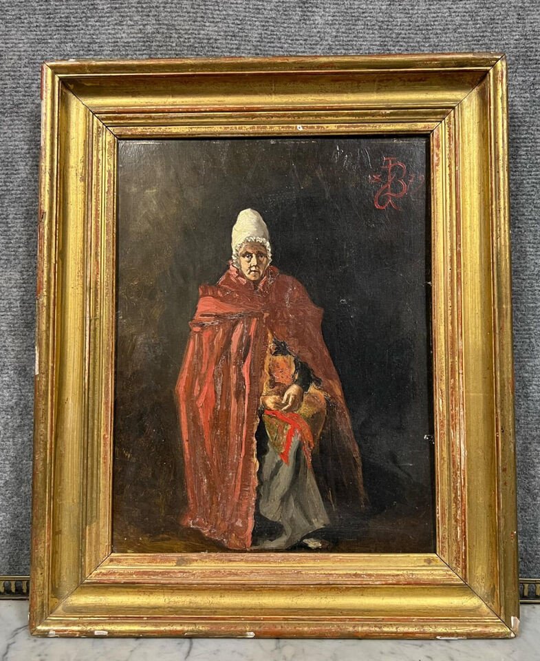 19th Century French School: Monogrammed And Dated Painting