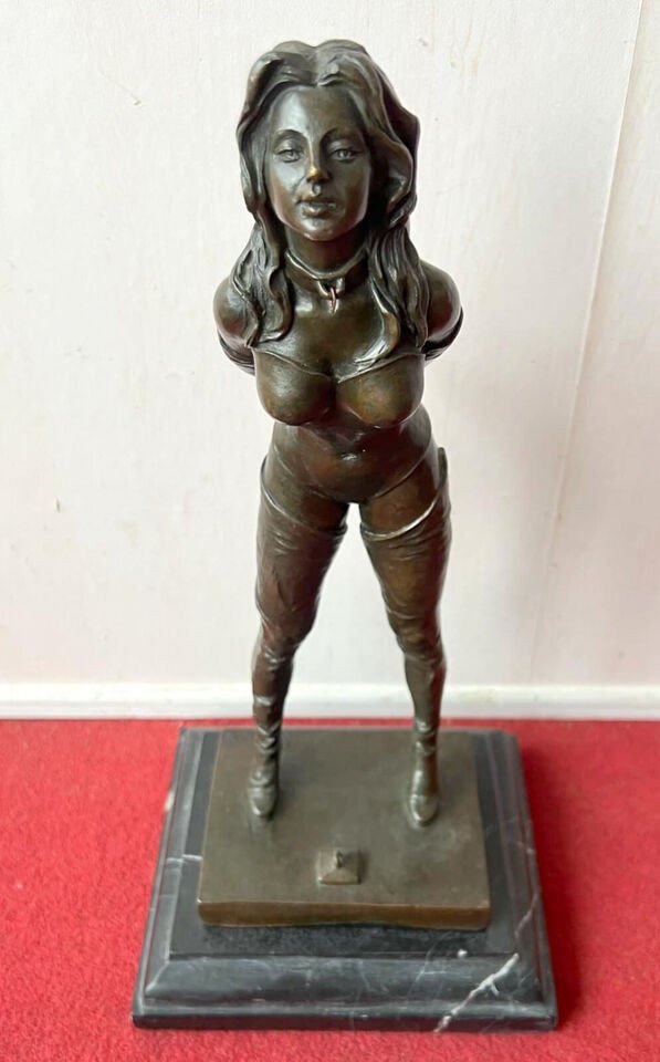 Naughty Bronze Sculpture From The Second Half Of The 20th Century (r4)-photo-1