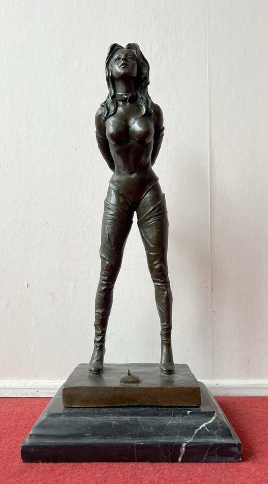 Naughty Bronze Sculpture From The Second Half Of The 20th Century (r4)-photo-2