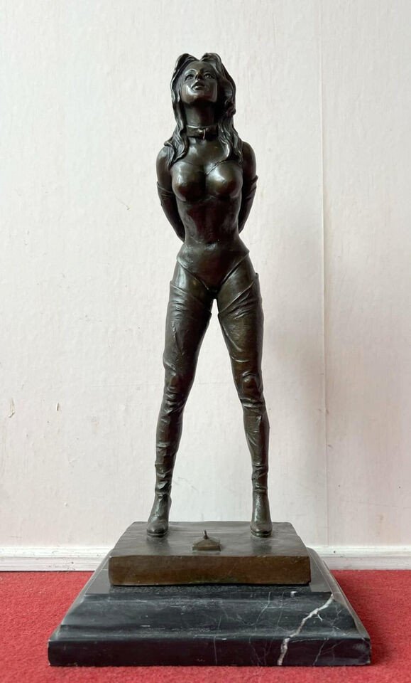 Naughty Bronze Sculpture From The Second Half Of The 20th Century (r4)